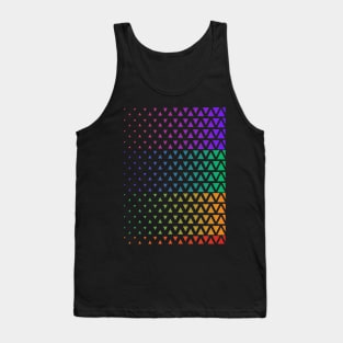 Rainbow gradient triangle pattern Tank Top